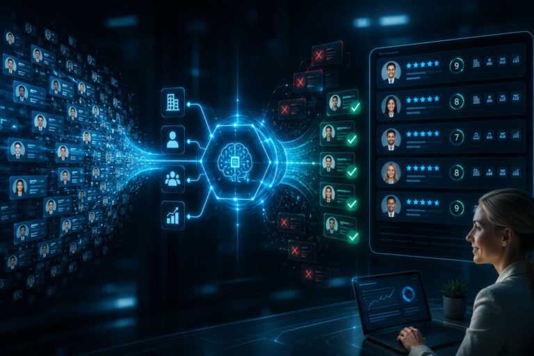 AI scoring and qualifying B2B leads by fit and buying signals